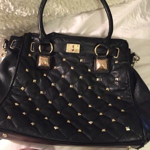 Studded black bag