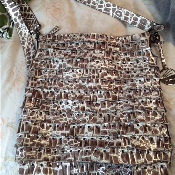 All leather handbag