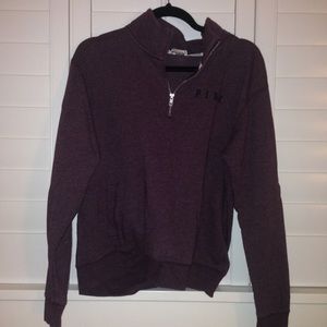 PINK Maroon half zip