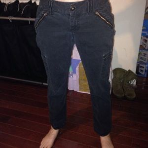 Faded look black skinny jeans