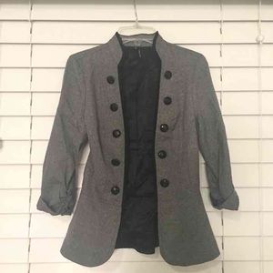 Maurice's Grey Peplum Jacket