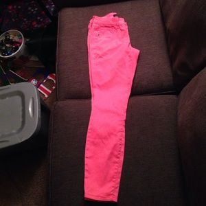 Neon pink capris