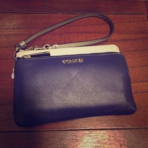 Coach double zip wristlet! Brand new, tags on.