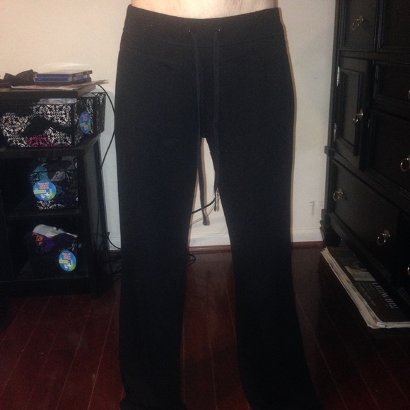 Black draw string lounge pants - Picture 1 of 3