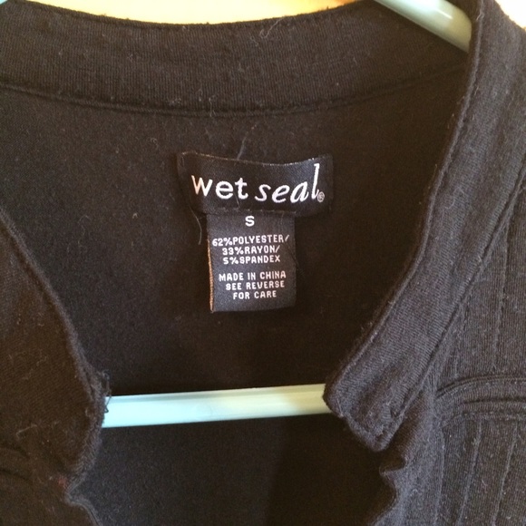 Black Military Top - Picture 3 of 3