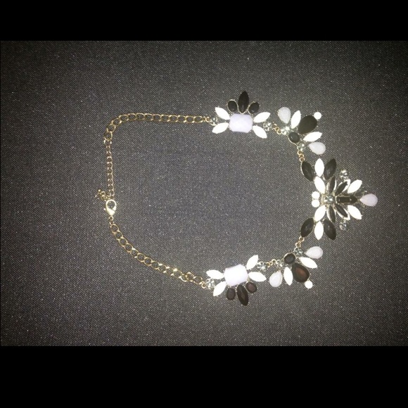 Black statement necklace
