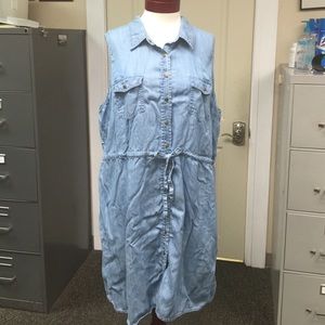 Denim shirt dress