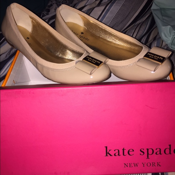 Kate spade nude flats size 7m