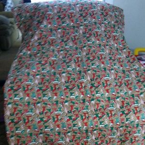 Christmas tie blanket