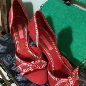 Betsey Johnson Heels Red Boutique