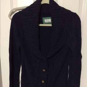 Anthropologie sweater by Tildon Blue w Pink