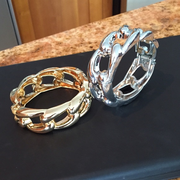 Gold plated chain bangle bracelet (1 bangle) NEW