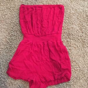 Forever 21 red romper!