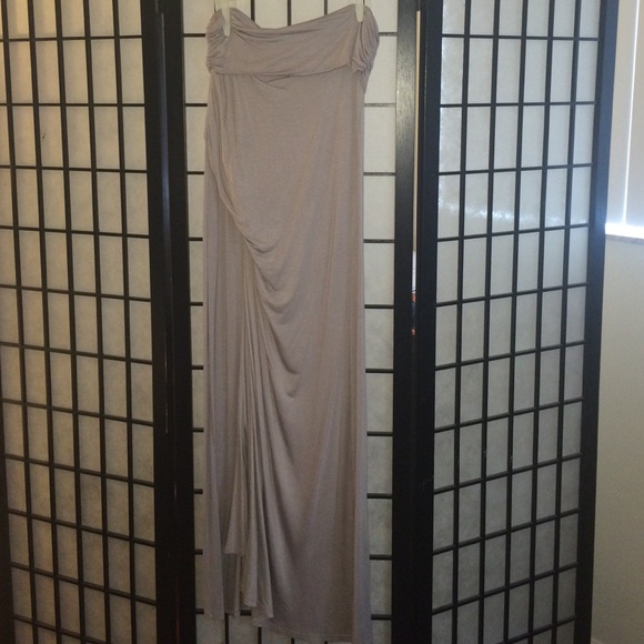 Long off gray/tan skirt