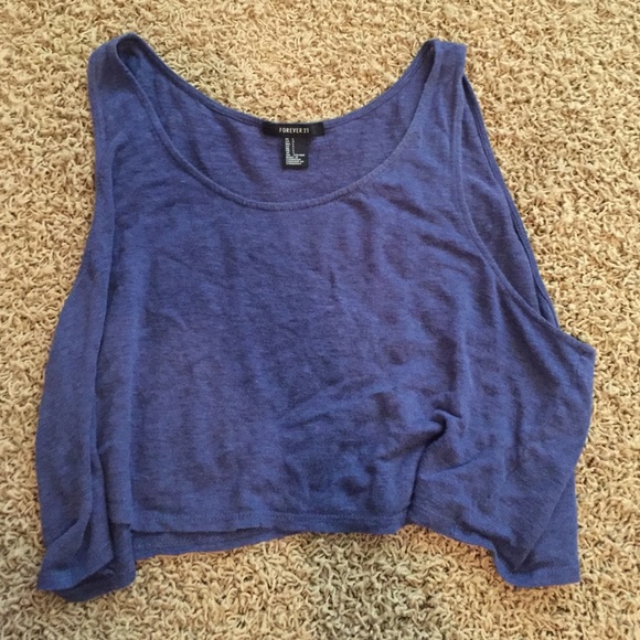Navy crop top