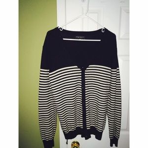 Forever 21 MEN Striped Cardigan