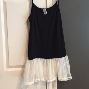 NWOT Black Cami with Lace