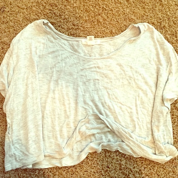 Beige crop top