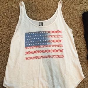 American flag tank