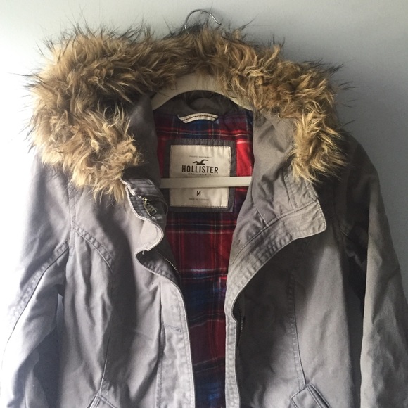 Dark Grey Hollister Parka