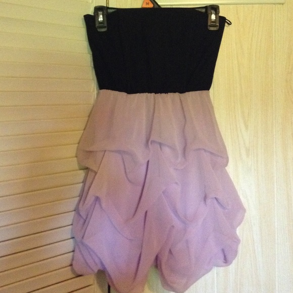 Purple Strapless Dress Size Small