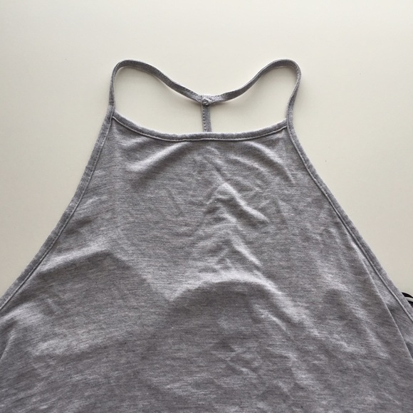 "Foxy" Gray halter maxi dress