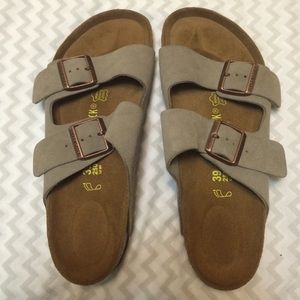 Taupe suede size EU 39 Birkenstocks