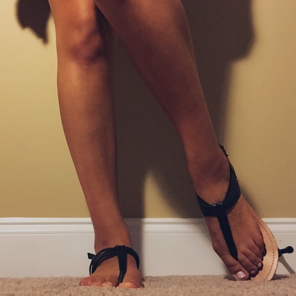 Cute black sandals