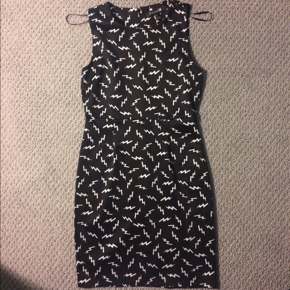 Lightning Bolt Bodycon Dress