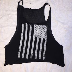 American flag tank
