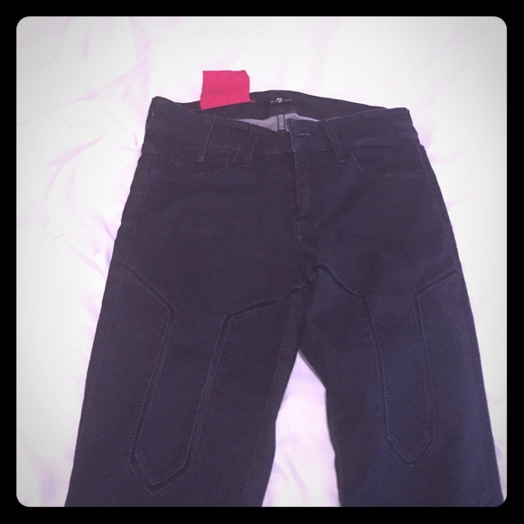 ❌sold❌ Black Seven jeans with mesh cut outs