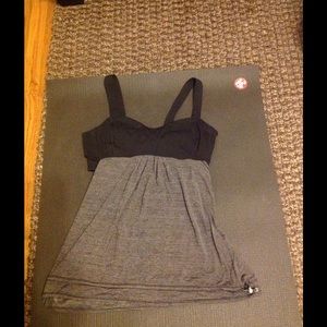 2 Lululemon tops with built in sports bra