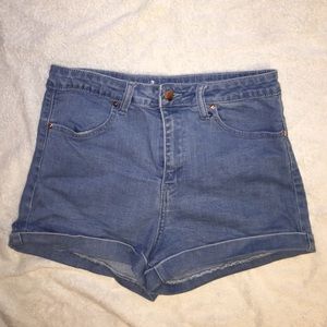 High waisted shorts