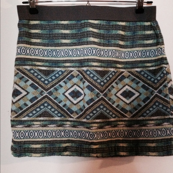 Printed mini skirt