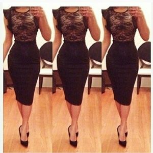 Black midi dress reserved for angie