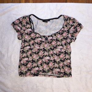 Flowery crop top