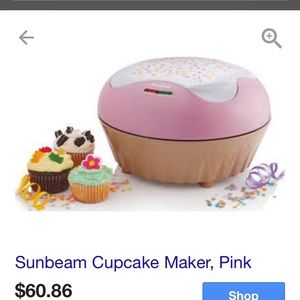 Pink cupcake maker