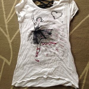 Ballerina graphic tee.
