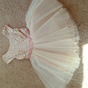 Copper tutu styled homecoming/ prom dress