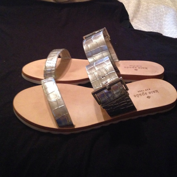Kate Spade silver sandals