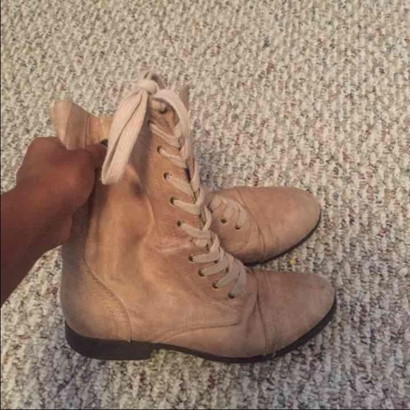 three pairs combat boots bundle