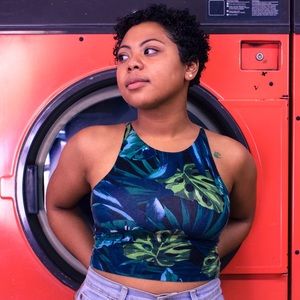American Apparel Jungle Leaves Print