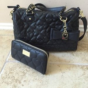 All black & gold purse & wallet-like brand new