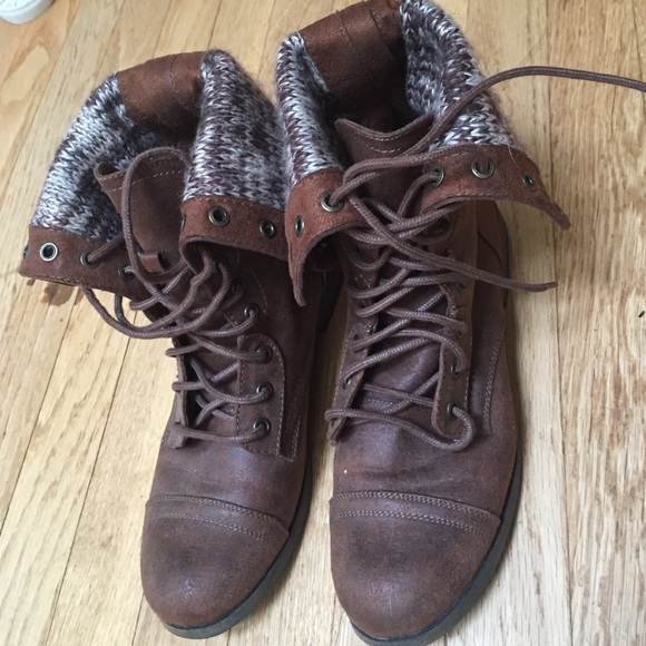 Mossimo Supply Co. Shoes - Fold over combat boots!
