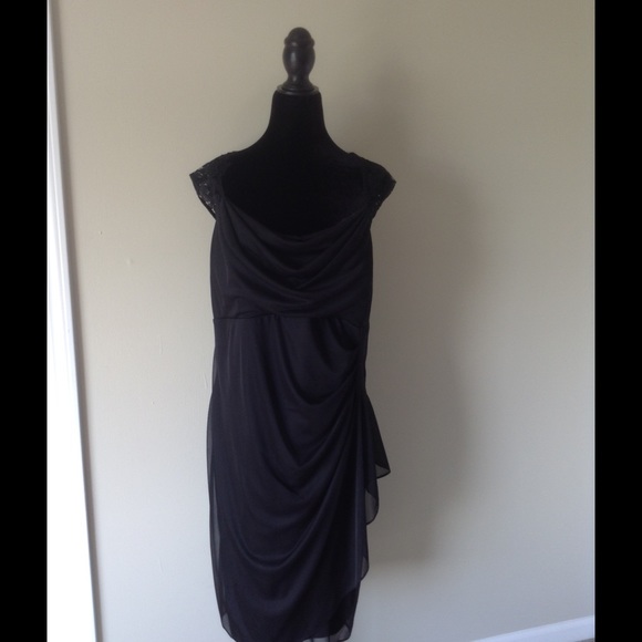 Little black dress with lace