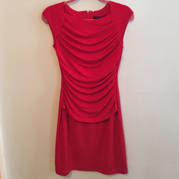 Ellen Tracy Red Dress - Picture 3 of 4