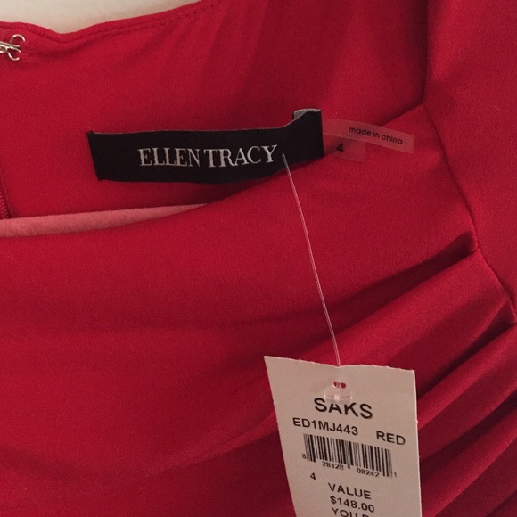 Ellen Tracy Red Dress - Picture 4 of 4