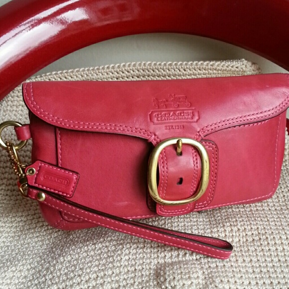 Coach Leather Wristlet