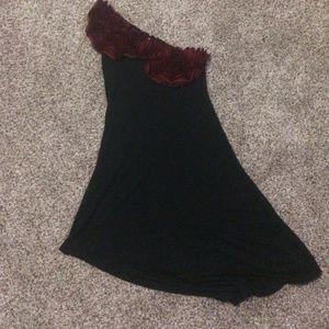 One shoulder salsa dress