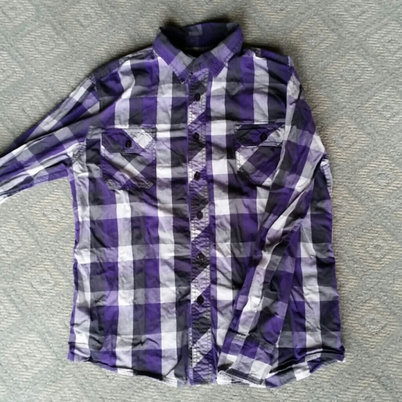 BOGO 50% OFF Purple Plaid Flannel